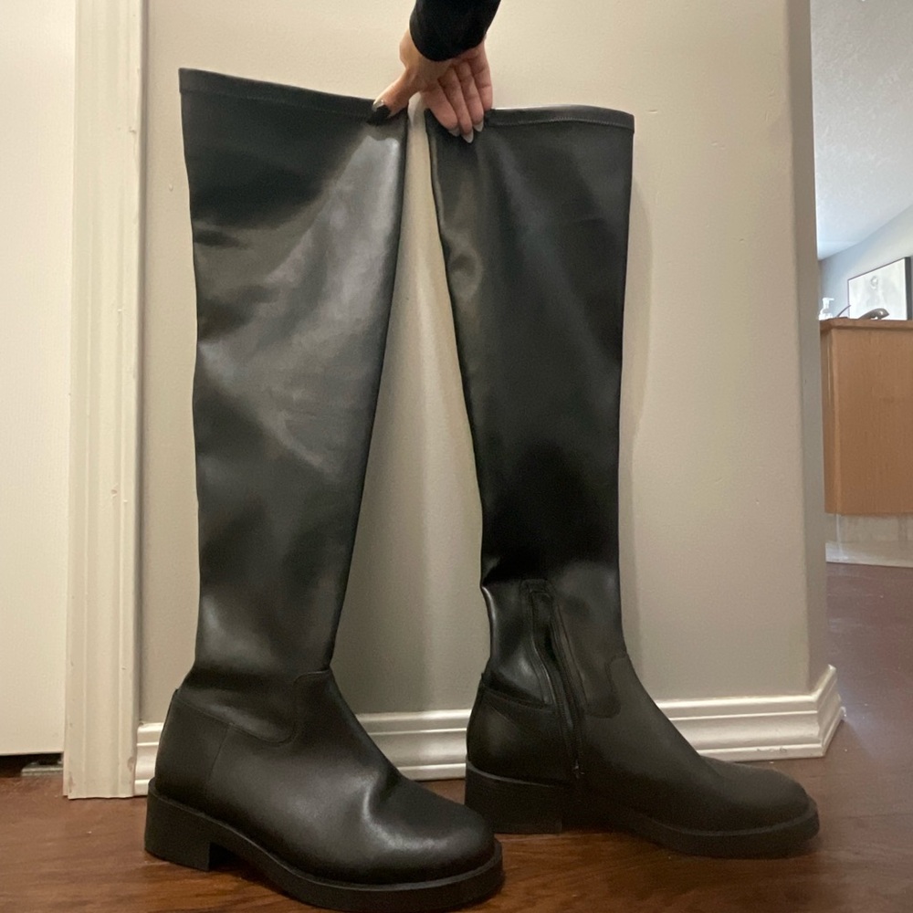 Aldo Black Over the Knee Boots